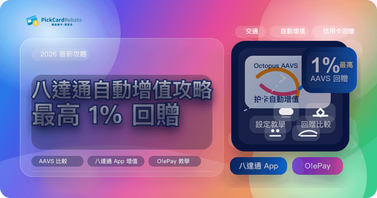 八達通自動增值攻略｜最高1%回贈
